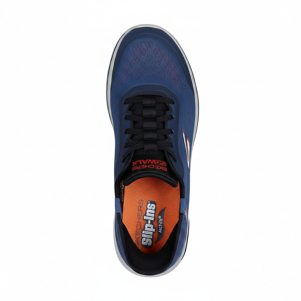 Skechers GO WALK Arch Fit 2.0 - Navy/Orange (Style #216604-NVOR) - Men's Shoes