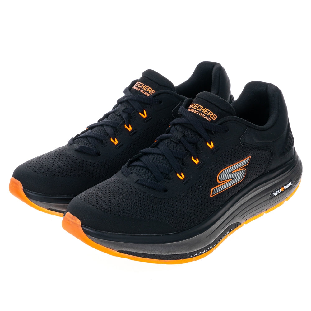 Skechers GO WALK Workout Walker - Black/Orange (Style #216435-BKOR) - Men's Shoes