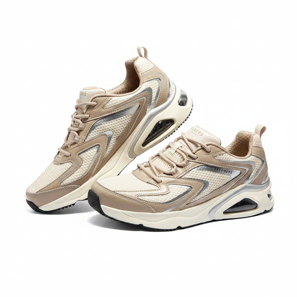 Skechers Tres-Air Uno - Taupe (Style #183075-TPE) - Men's Shoes