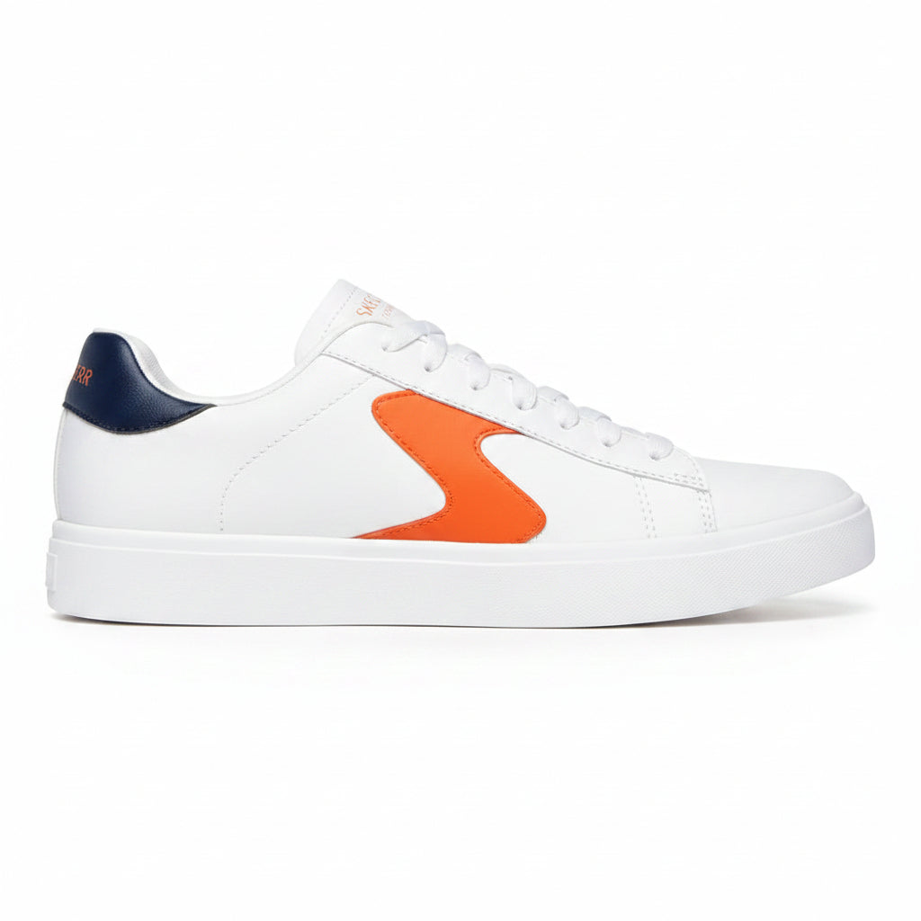 Skechers Eden - White/Orange (Style #232865-WOR) - Men's Shoes