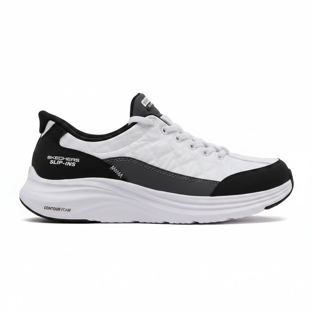 Skechers Contour Foam - White/Black (Style #150404-WBK) - Women's Shoes