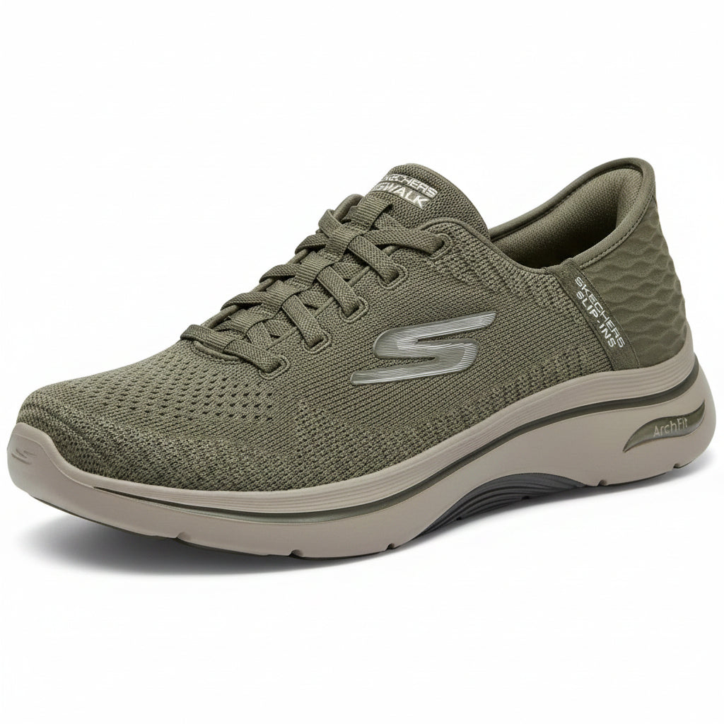 Skechers GO WALK Arch Fit 2.0 - Charcoal/Red (Style #216601-CCRD) - Men's Shoes