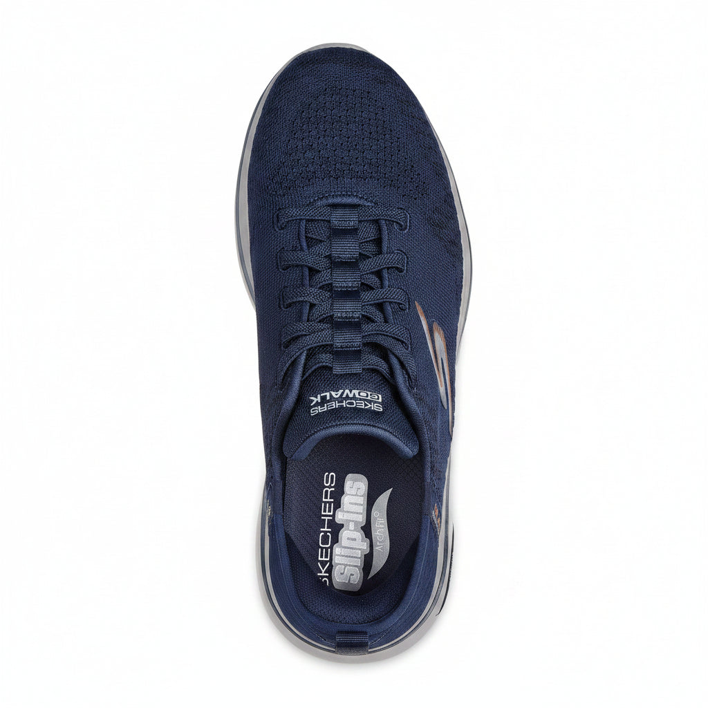 Skechers GO WALK Arch Fit 2.0 - Grand Select - Navy/Orange (Style #216601-NVOR) - Women's Shoes