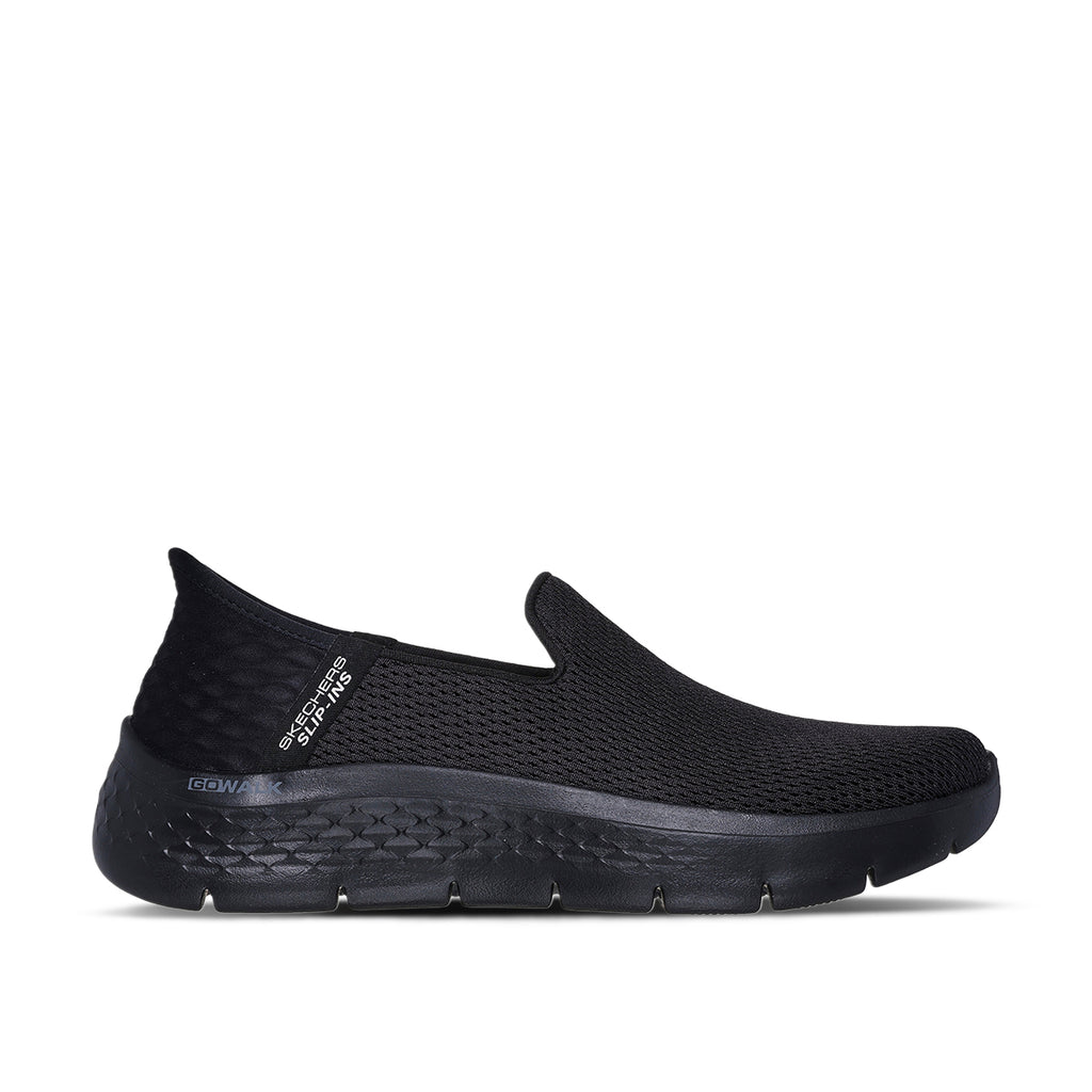 Skechers Hands Free Slip-Ins: GO WALK Flex - Relish - Black (Style #124963-BBK) - Women's Shoes