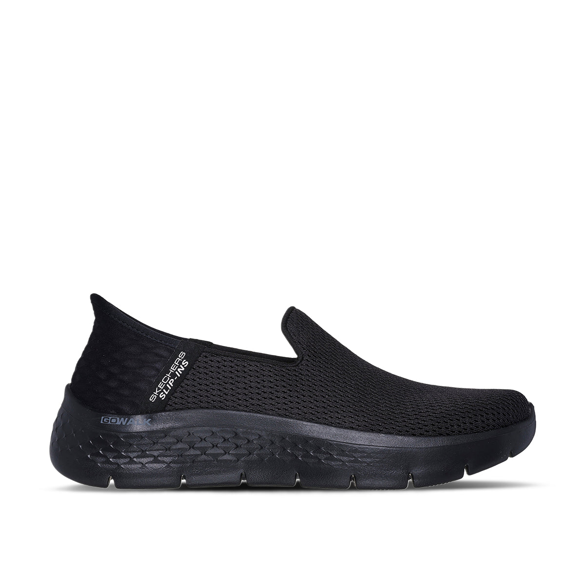 Skechers Hands Free Slip-Ins: GO WALK Flex - Relish - Black (Style #124963-BBK) - Women's Shoes