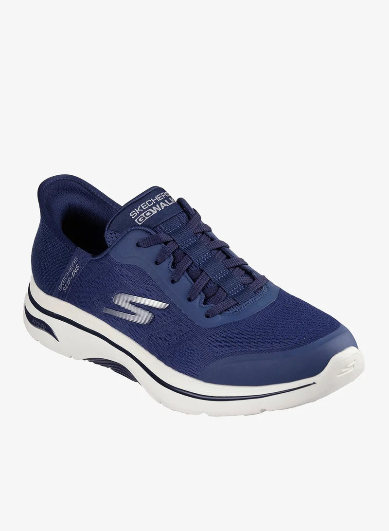Skechers GO WALK Arch Fit 2.0 - White/Navy (Style #216602-WNV / WWNVY) - Men's Shoes