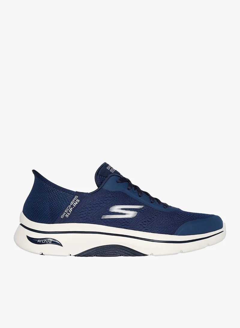 Skechers GO WALK Arch Fit 2.0 - White/Navy (Style #216602-WNV / WWNVY) - Men's Shoes