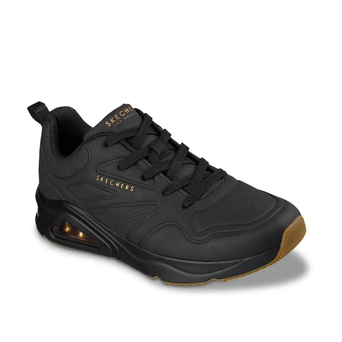 Skechers Tres-Air Uno - Black/Black (Style #183070-BBK) - Men's Shoes