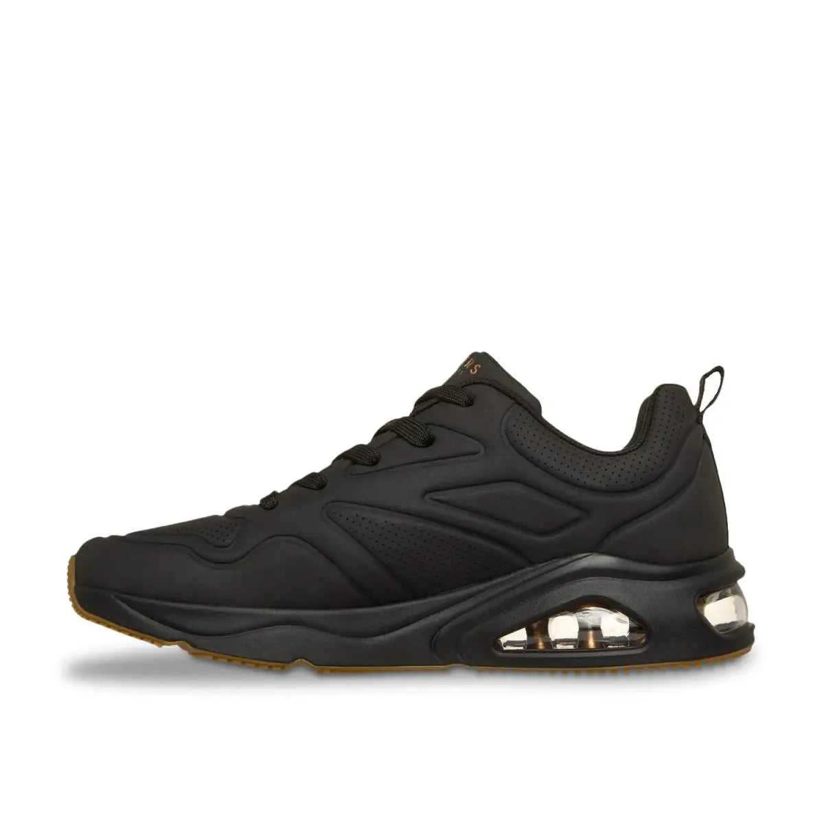 Skechers Tres-Air Uno - Black/Black (Style #183070-BBK) - Men's Shoes